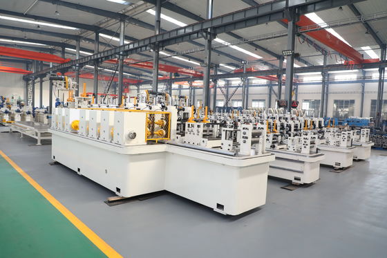 Soldadora automática de tubos de aço carbono ASMT de alta frequência para produção de tubos industriais padrão