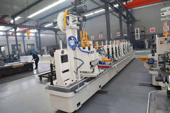 Seven Roller Strip Leveling ZY16 Tube Mill Machine Φ8-18mm HF Welded Pipe