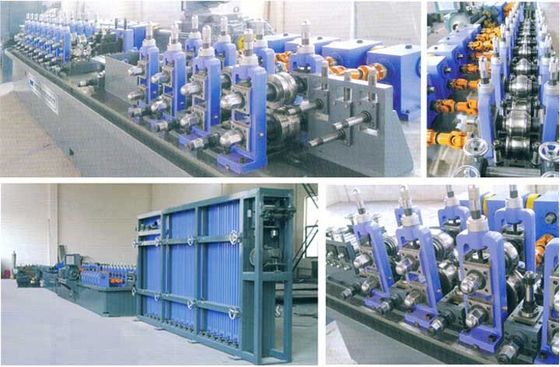 Equipamento de moldagem de rolos de perfil aberto de aço para produção de tubos industriais e de perfis estruturais