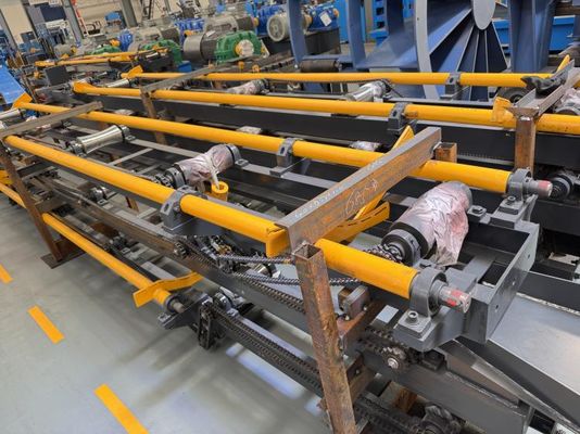 Máquina de fabricação de tubos de aço ASTM A53 com descolador de carga pesada para aço laminado a quente de 2,0 mm ∼6,0 mm