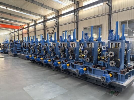 Linha de produção de tubos de aço padrão BIS para tubos industriais de diâmetro externo de 88,9 mm - 219 mm